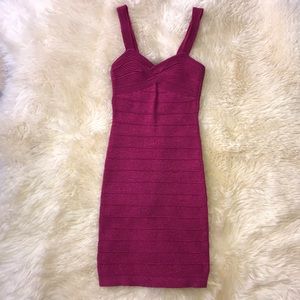 Beautiful, sexy hot pink BEBE dress